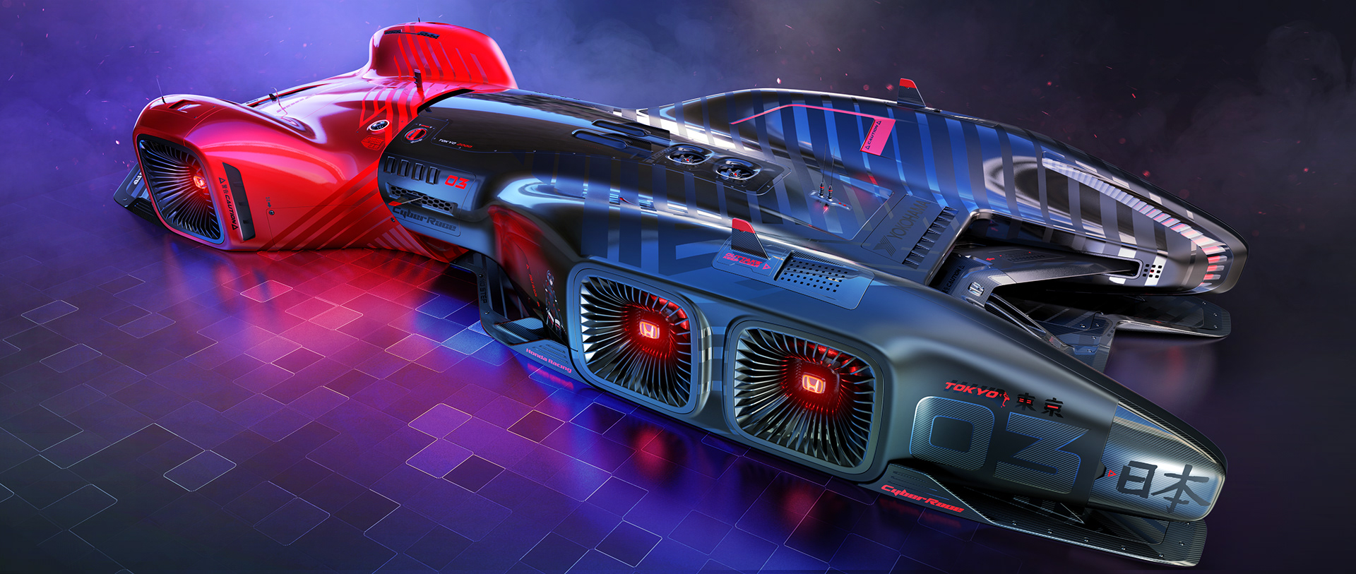 Honda-CyberRace-5 Your Brain Won’t Be Able To Comprehend The 2088 Honda CyberRace Concept