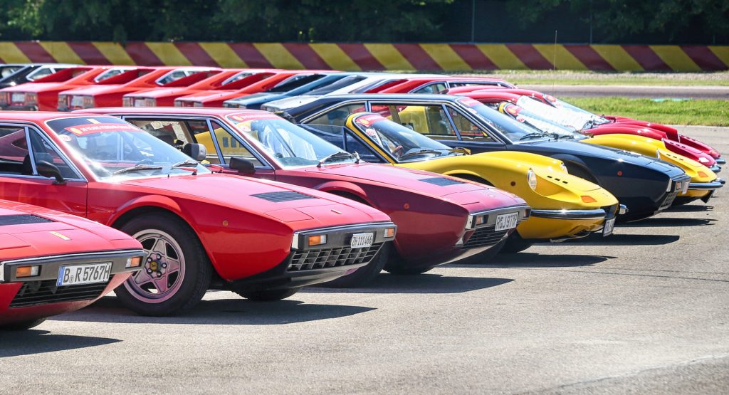  150 Ferrari Dinos Gather In Maranello To Celebrate The Model’s 50th Anniversary