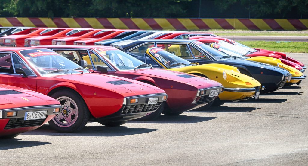 150 Ferrari Dinos Gather In Maranello To Celebrate The Model’s 50th Anniversary