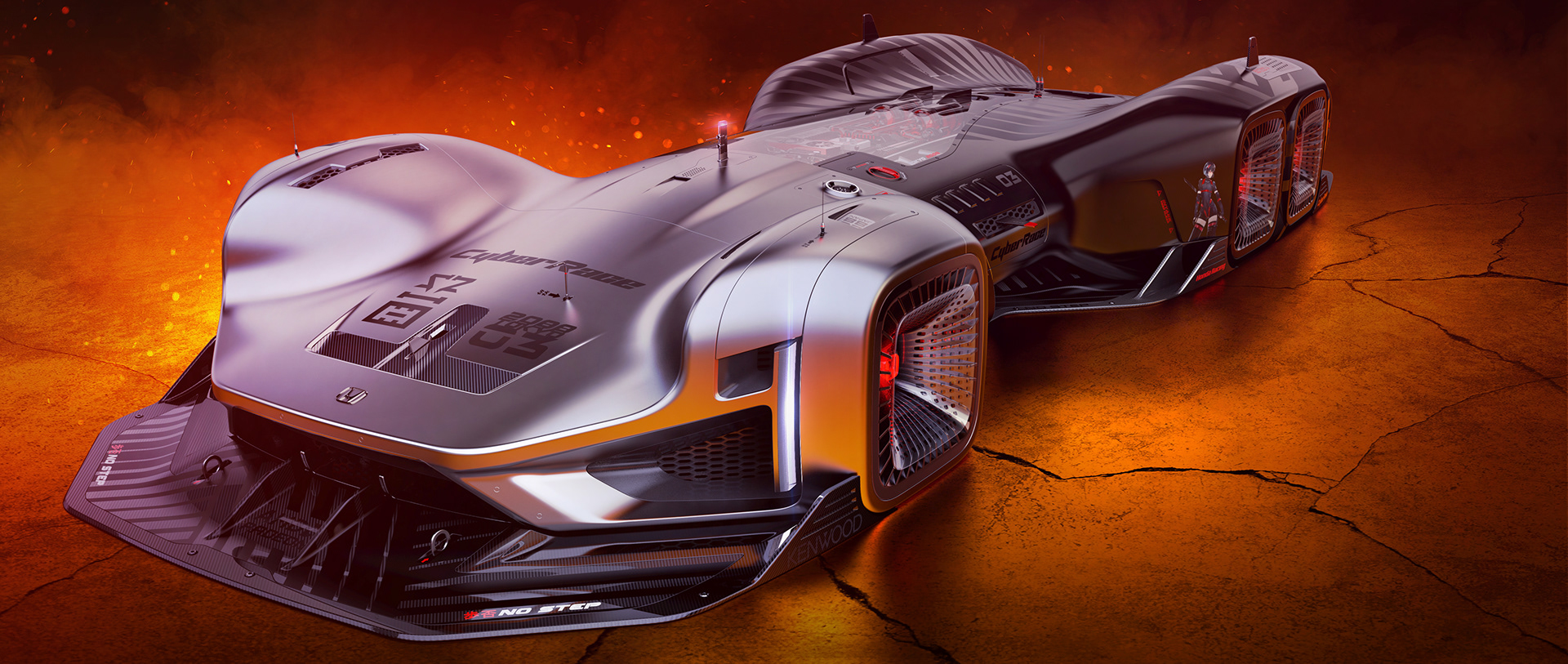 Honda-CyberRace-34 Your Brain Won’t Be Able To Comprehend The 2088 Honda CyberRace Concept