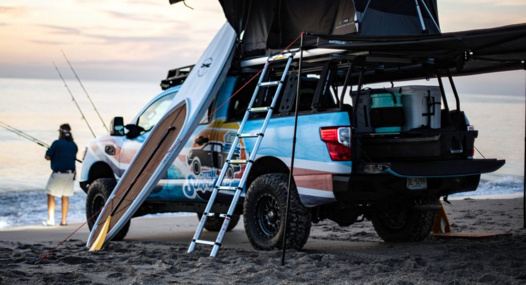  Nissan Titan Surfcamp Show Truck Heads For The Shore