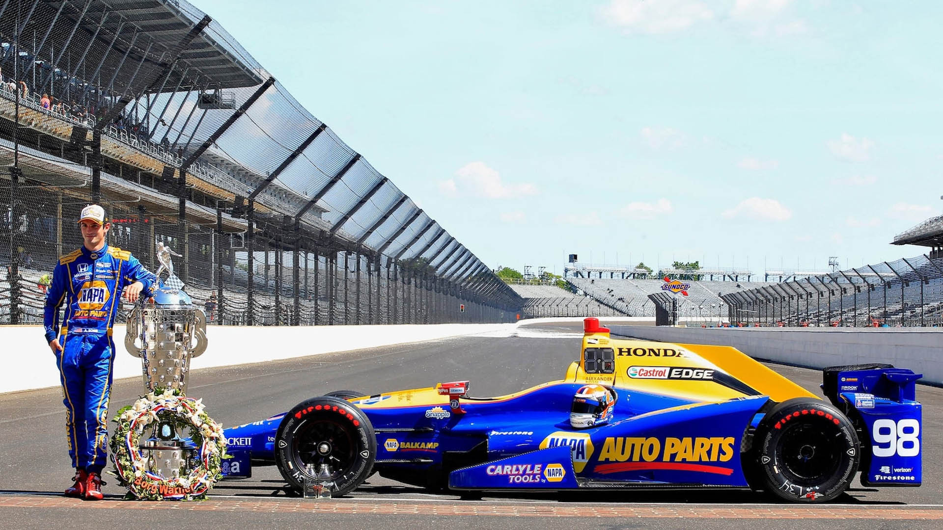 alex-rossi-dallara-honda-dw12-auction-17 100th Indianapolis 500-Winning Car Looking For A New Home