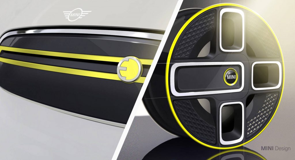  2019 MINI EV Teased, Will Have Enclosed Grille And Asymmetrical Four-Spoke Wheels