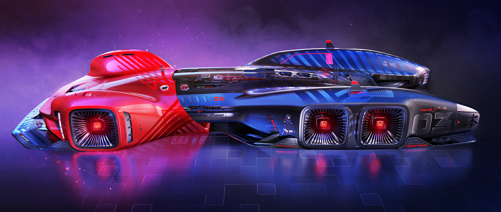 Honda-CyberRace-6 Your Brain Won’t Be Able To Comprehend The 2088 Honda CyberRace Concept