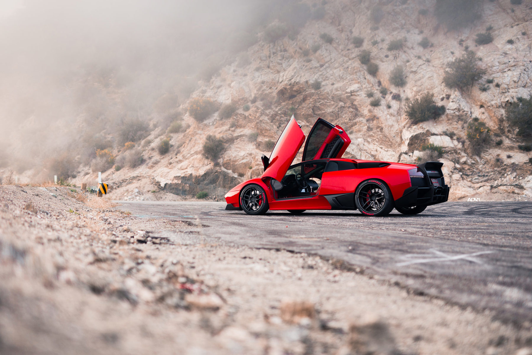 rwd-lamborghini-murcielago-adv-wheels-8 Rear-Wheel Drive Lamborghini Murcielago Lights Up Its Tires With Ease