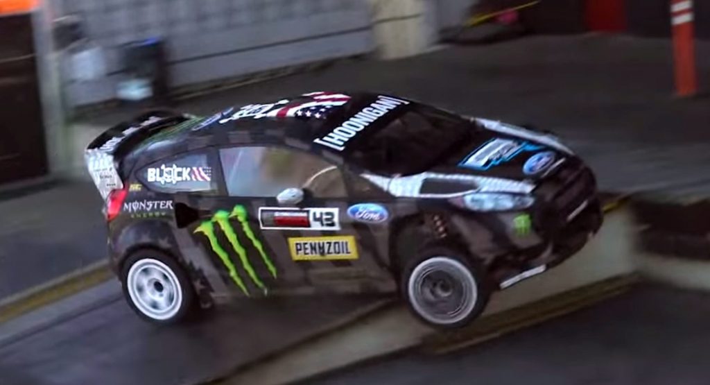 Yardkhana! Ken Block Brings His Fiesta Home To The Hoonigan Loading Dock