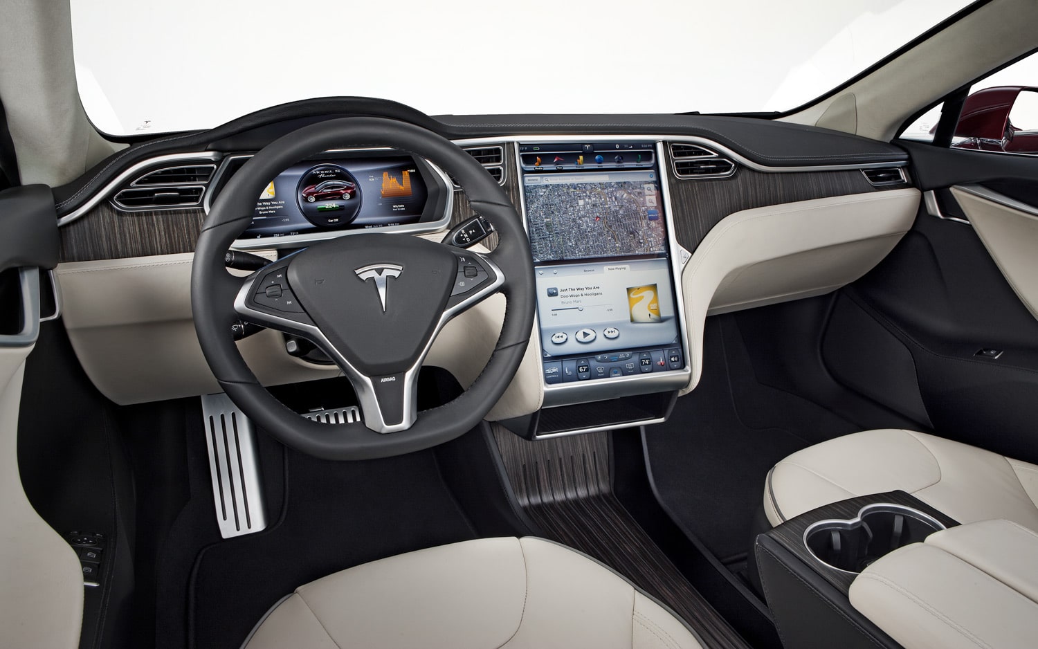 Tesla-Model-S-interior-1 Tesla Model S And X To Get Model 3-Inspired Interior