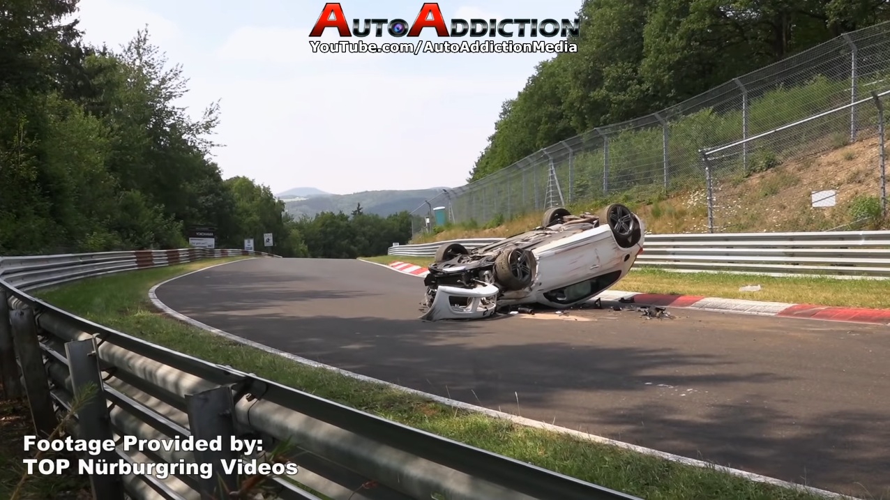 vw-scirocco-nurburgring-crash-6 Volkswagen Scirocco Rolls Thrice In Brutal Nurburgring Crash