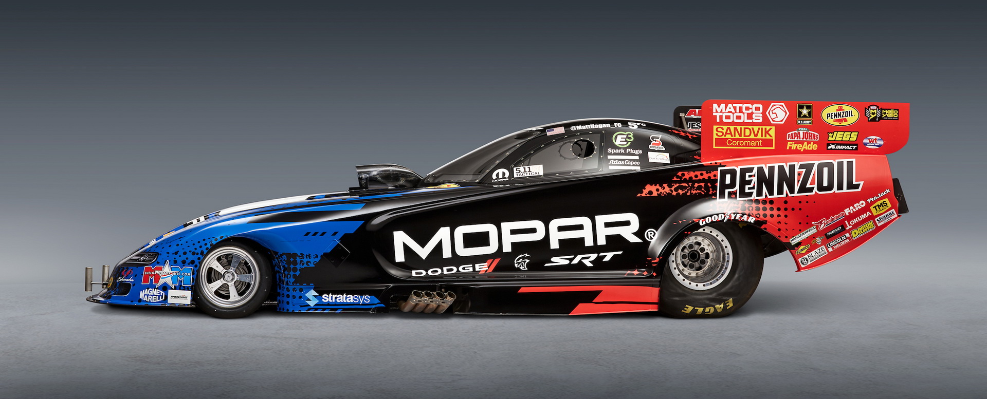 mopar-srt-charger-hellcat-funny-car-3 No Kidding: 2019 Mopar Dodge Charger SRT Hellcat Inspires New Mopar Funny Car