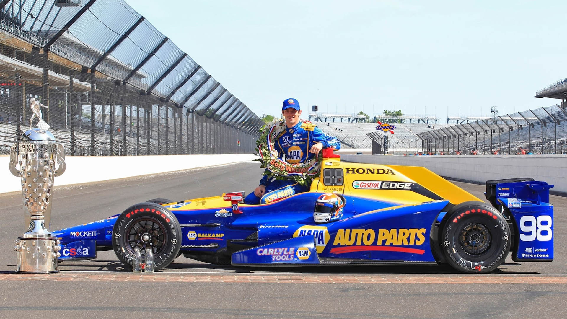 alex-rossi-dallara-honda-dw12-auction-16 100th Indianapolis 500-Winning Car Looking For A New Home