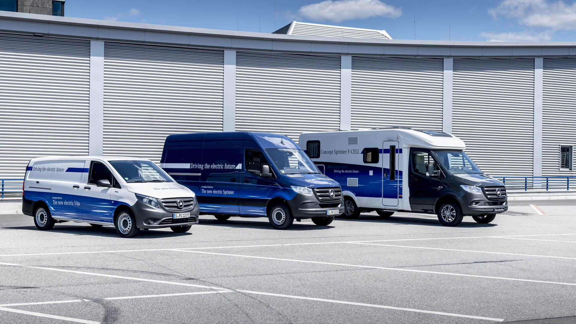eDrive@VANs next level: Lokal emissionsfreie Mobilität im Praxischeck: eVito und eSprinter fit für den urbanen Einsatz Mercedes Concept Sprinter F-Cell Drops An H-Bomb On The Big Van