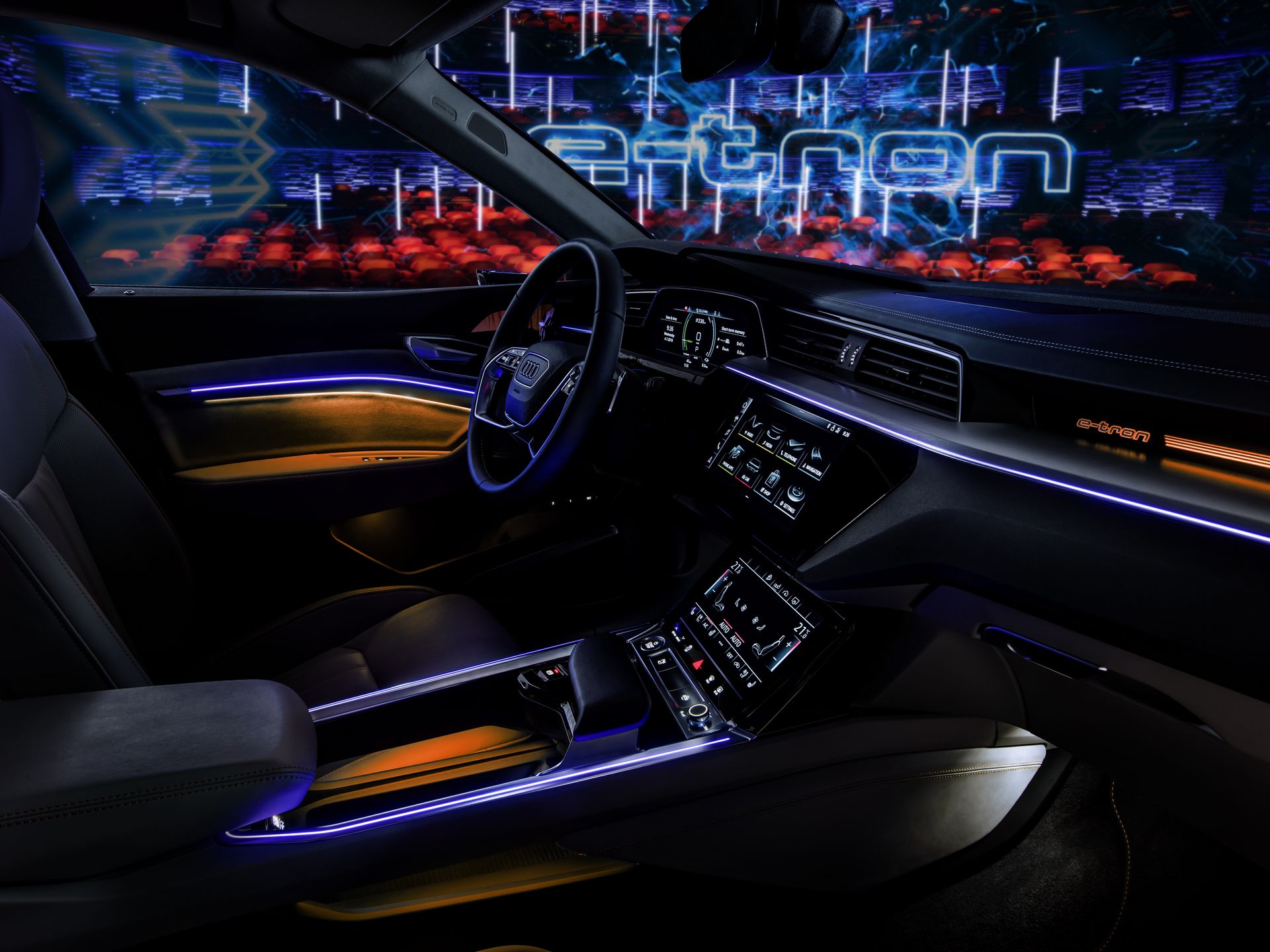 Audi-E-Tron-Interior-24 Audi Shows 2020 E-Tron Crossover’s Cabin That Gets Door Screens