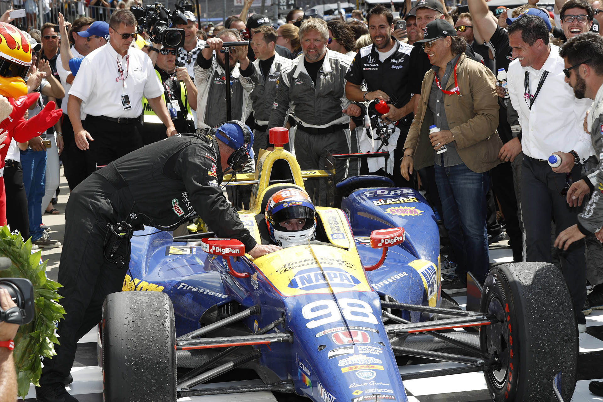 Indy Rookie Rossi Grabs Gold as Honda Takes Top Two in 100th Run 100th Indianapolis 500-Winning Car Looking For A New Home