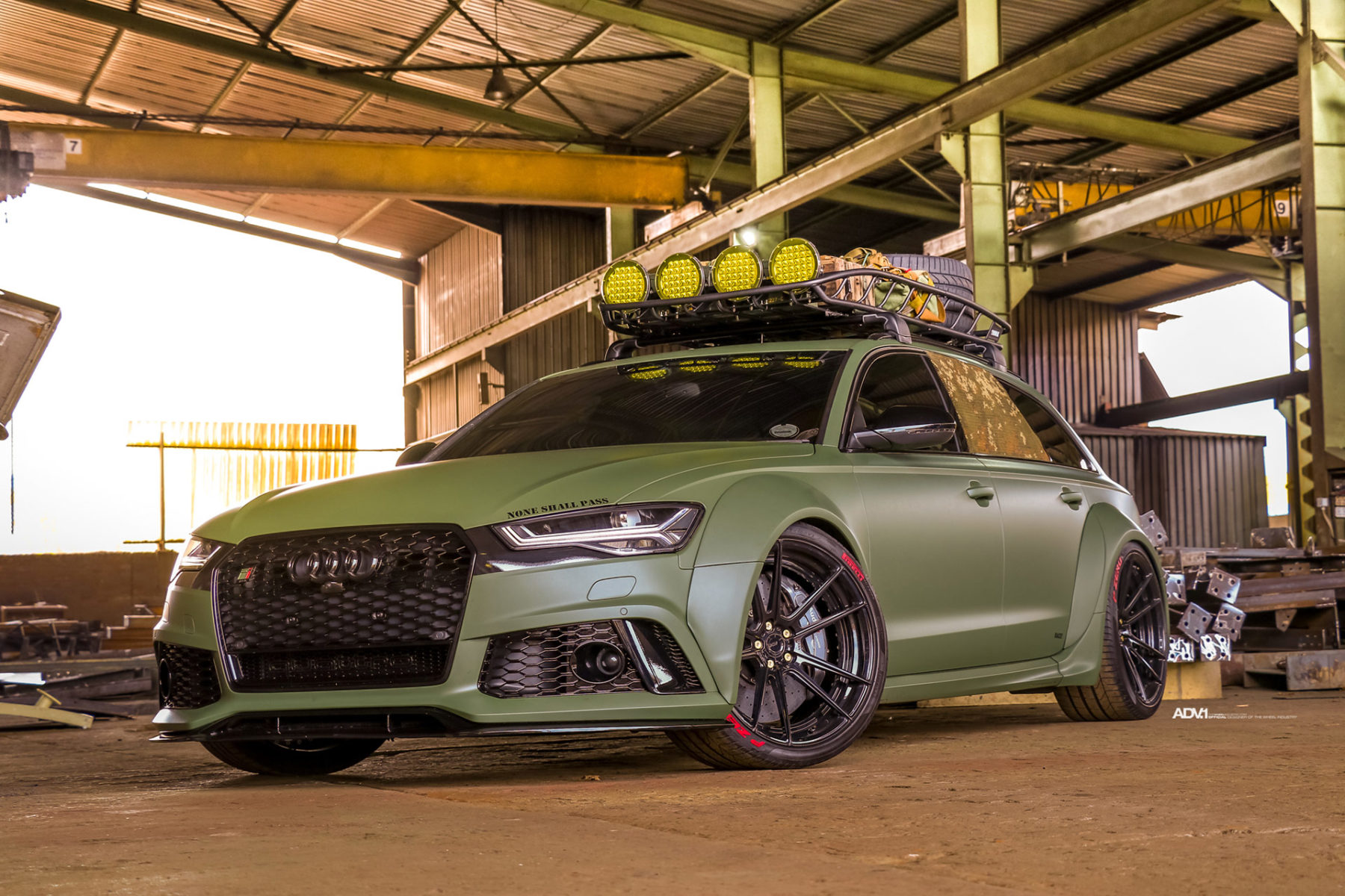 Audi-RS6-Green-5 Army Green Wide-Body Audi RS6 Avant Is Ready For The Apocalypse