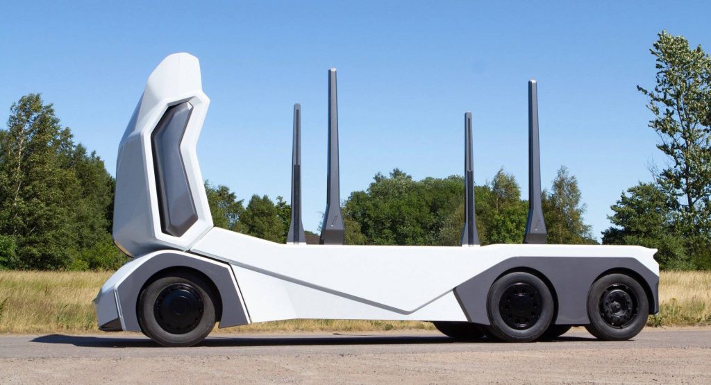  T-Log: Could This Autonomous, Electric Logging Truck Be The Future?