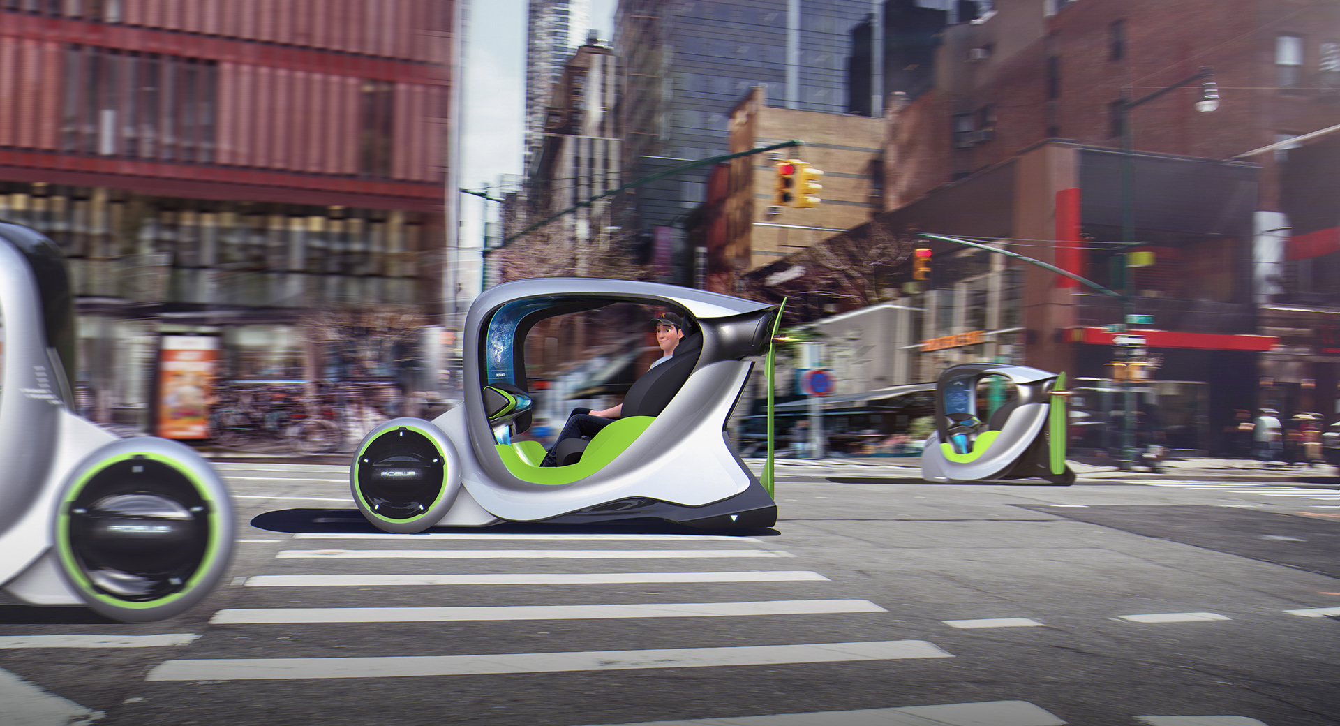 Roewe-I-Unit-22 Futuristic City Vehicle Is Actually Two Independent Pods That Can Merge Or Decouple