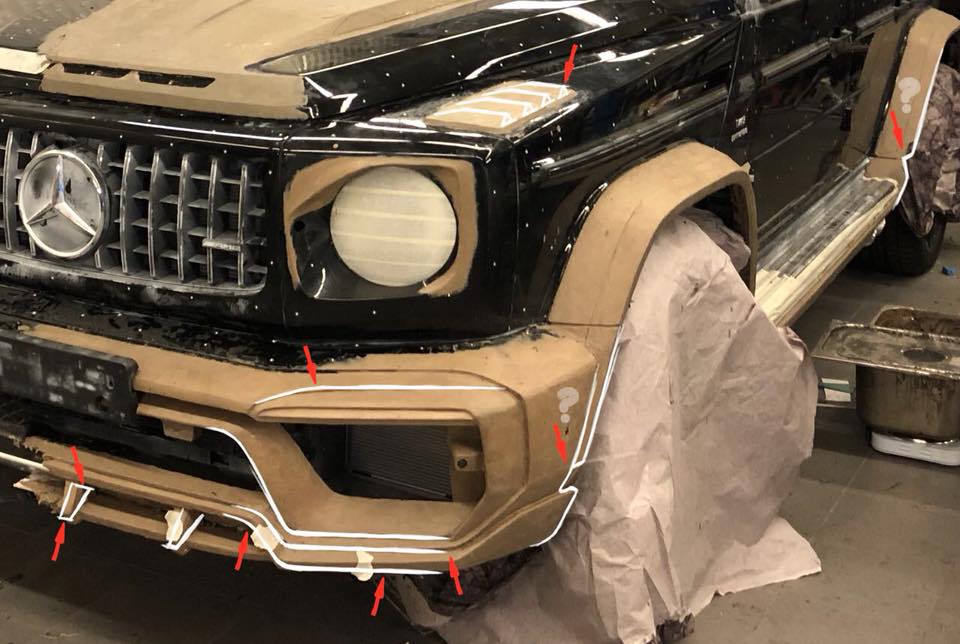 topcar-g63-bodykit-teaser-1 TopCar Design Teases Chunky 2019 Mercedes-AMG G63 Wide-Body Kit