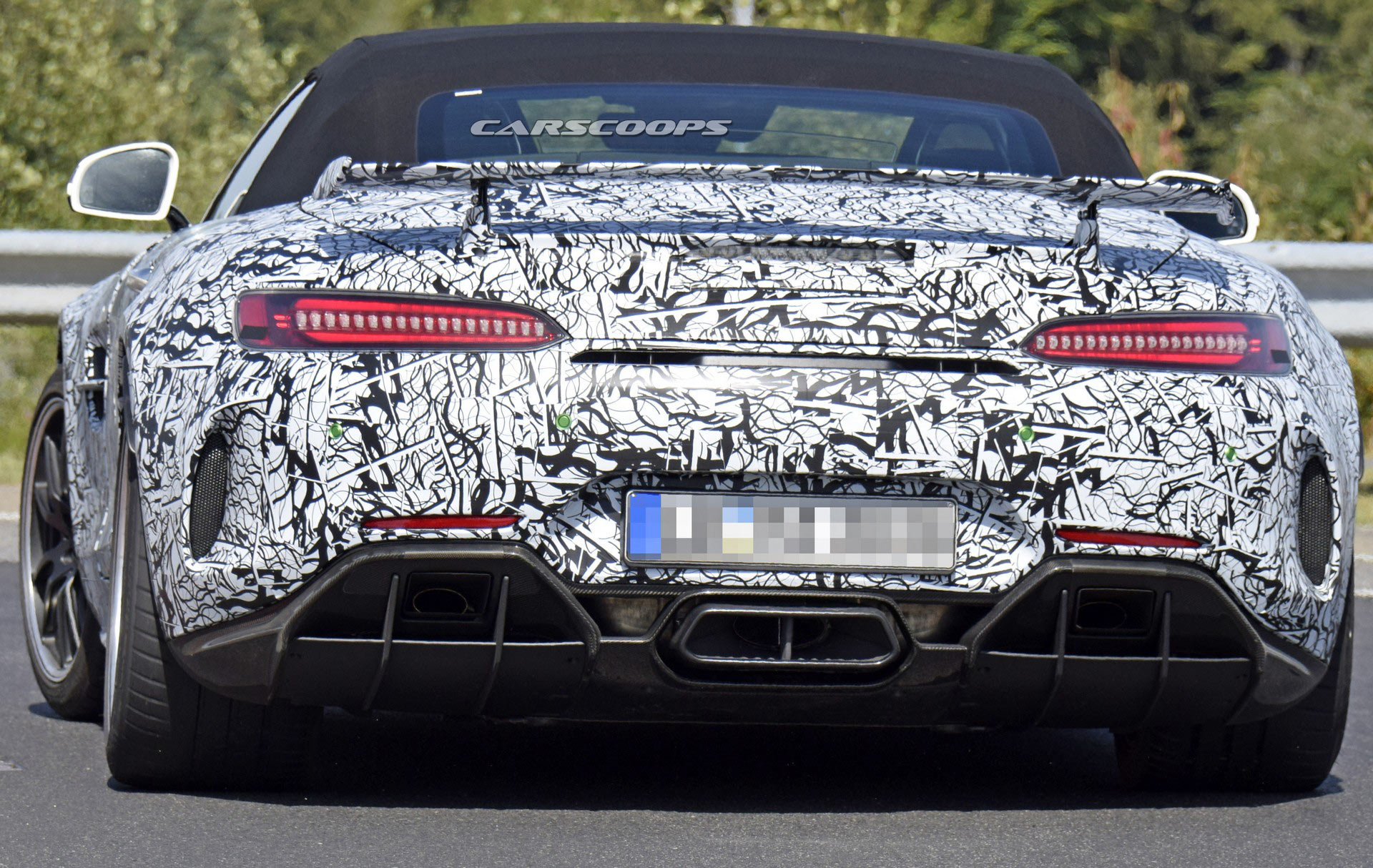 Mercedes-AMG-GT-R-Roadster-Spy-9 Mercedes-AMG GT R Roadster Will Combine Drop Top Fun With 577 HP