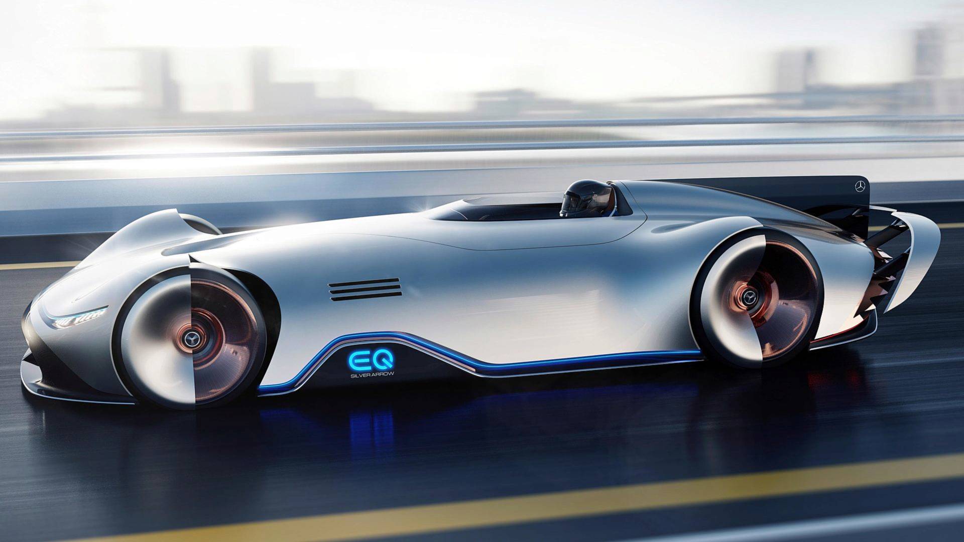 Mercedes-EQ-Silver-Arrow-1 Mercedes-Benz EQ Silver Arrow Evokes The Past With Future Tech