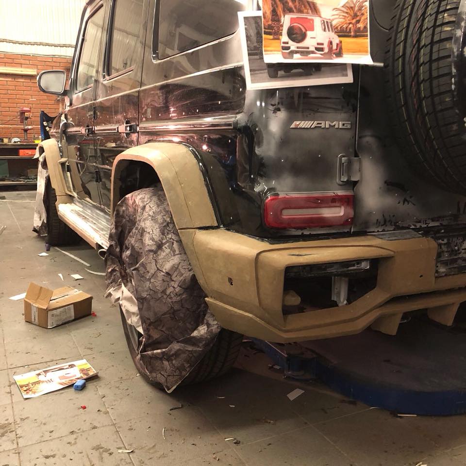 topcar-g63-bodykit-teaser-6 TopCar Design Teases Chunky 2019 Mercedes-AMG G63 Wide-Body Kit