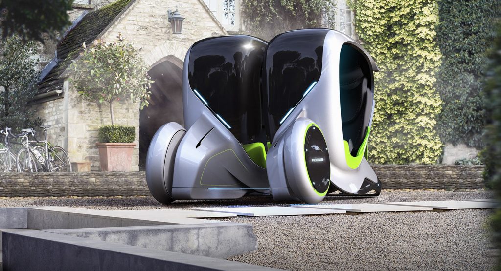  Futuristic City Vehicle Is Actually Two Independent Pods That Can Merge Or Decouple