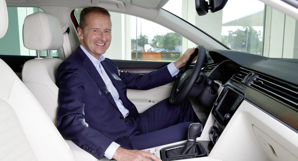  VW CEO Herbert Diess Warned Of U.S. Dieselgate Fallout Days Before Scandal