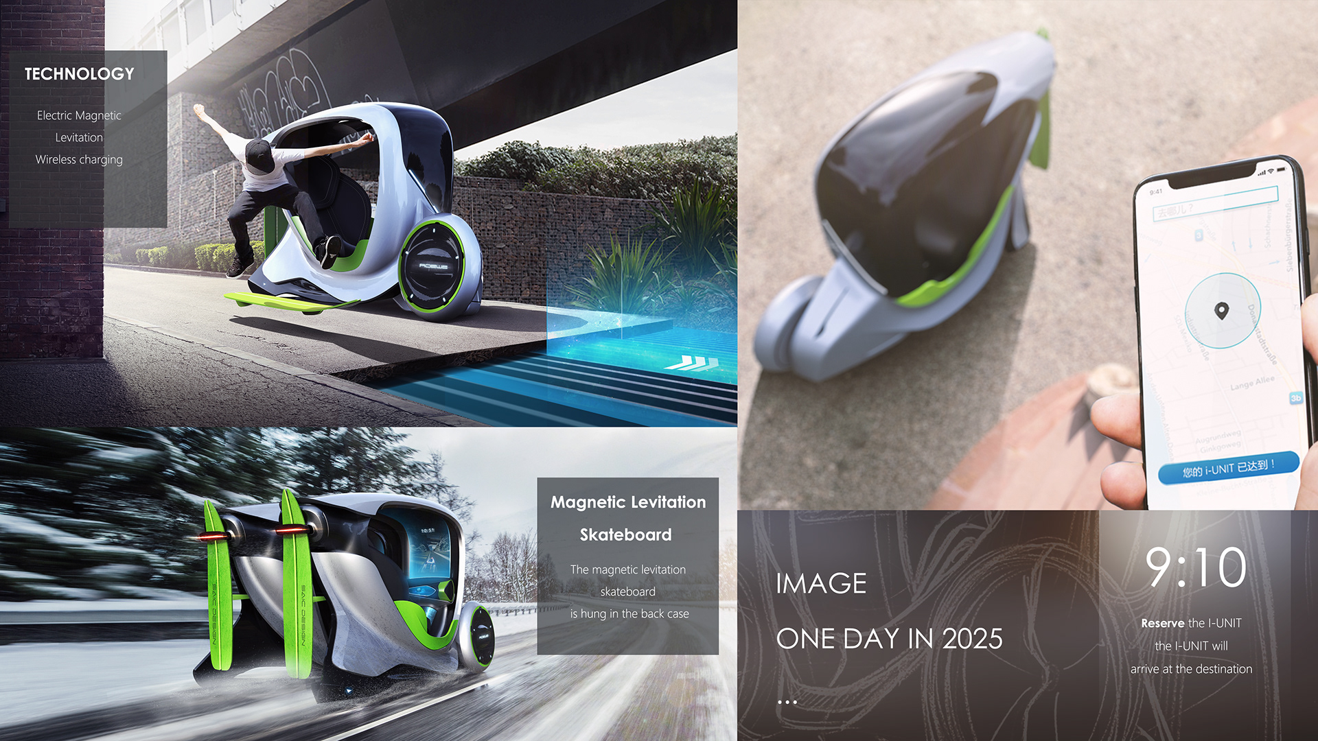 Roewe-I-Unit-11 Futuristic City Vehicle Is Actually Two Independent Pods That Can Merge Or Decouple
