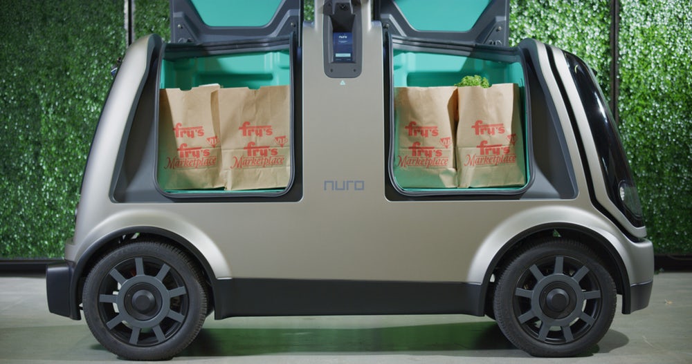 Kroger-Nuro-Autonomous-Groceries-2 You Can Now Have Your Groceries Or Dry Cleaning Delivered To You By An Autonomous Vehicle