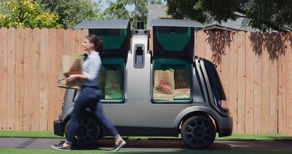 Kroger-Nuro-Autonomous-Groceries-1 You Can Now Have Your Groceries Or Dry Cleaning Delivered To You By An Autonomous Vehicle