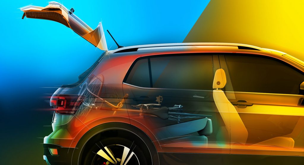  Volkswagen T-Cross New Teaser Focuses On Practicality