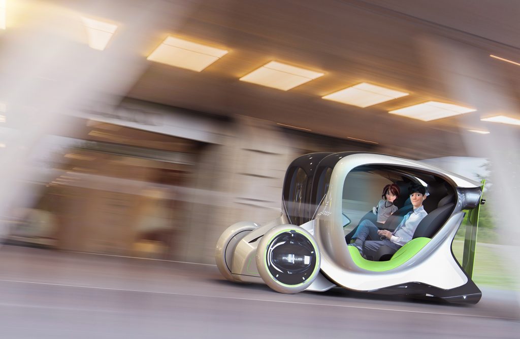 Futuristic City Vehicle Is Actually Two Independent Pods That Can Merge ...
