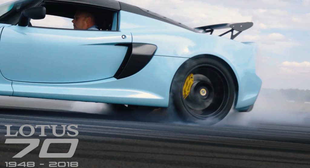Lotus Celebrates 70 Years Of Sports Car By Hooning It Up