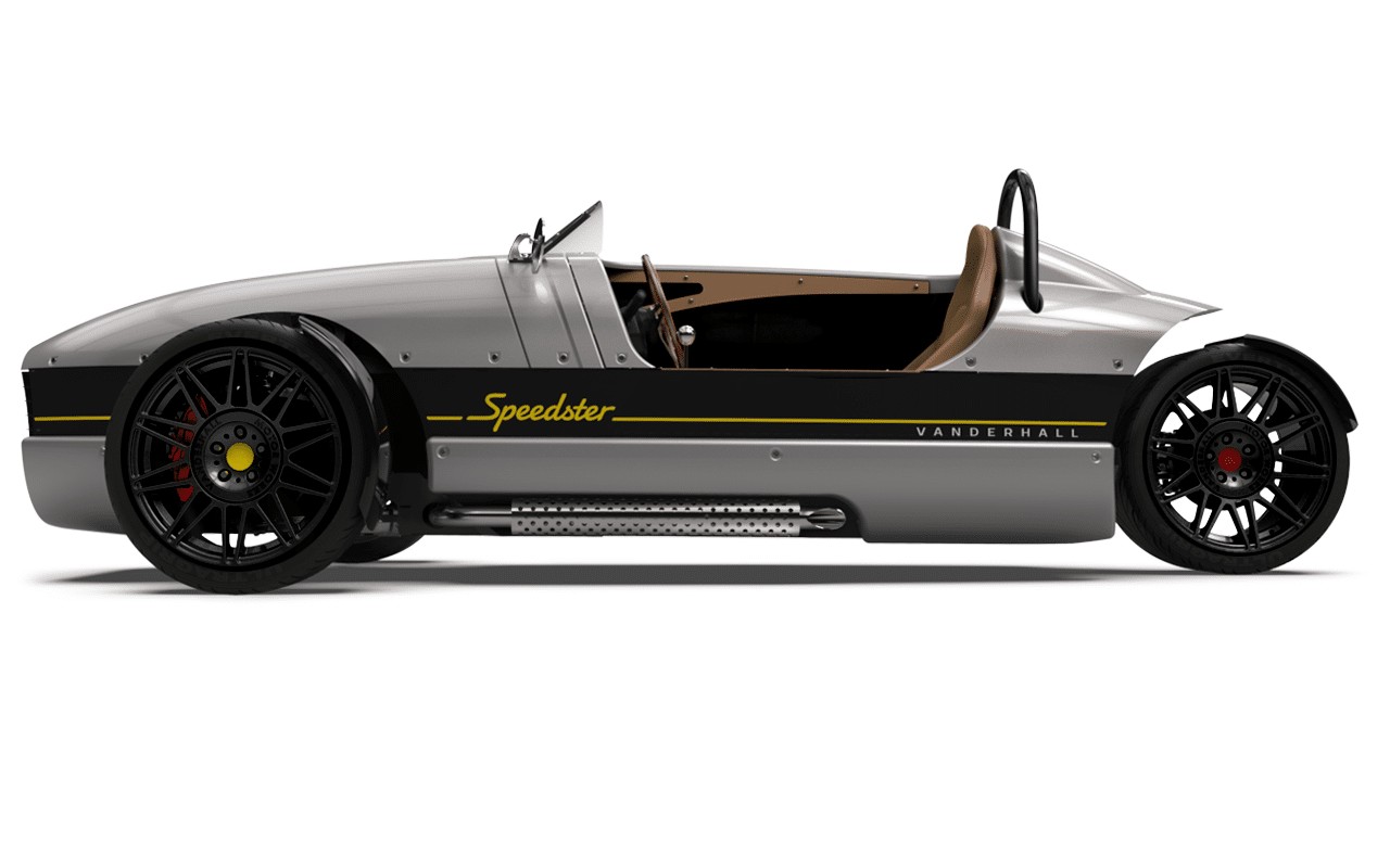 Vanderhall-Speedster-side Vanderhall’s Venice Speedster Is A Three-Wheeled Single Seater With Turbo Power