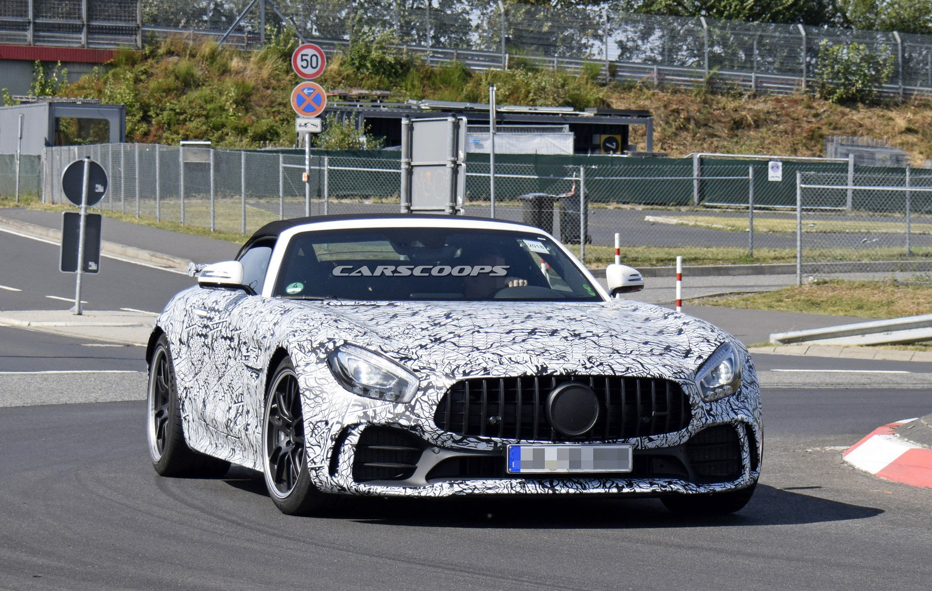 Mercedes-AMG-GT-R-Roadster-Spy-2 Mercedes-AMG GT R Roadster Will Combine Drop Top Fun With 577 HP