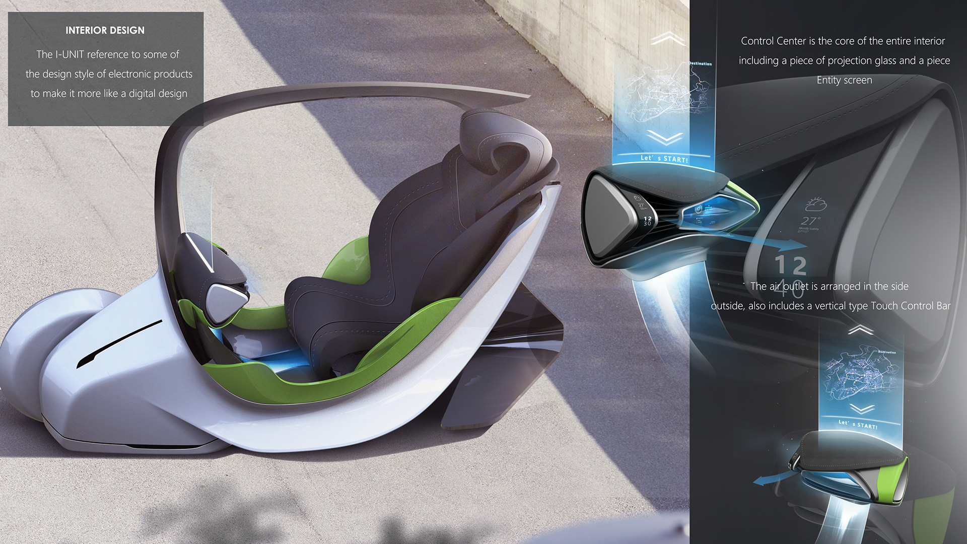 Roewe-I-Unit-15 Futuristic City Vehicle Is Actually Two Independent Pods That Can Merge Or Decouple