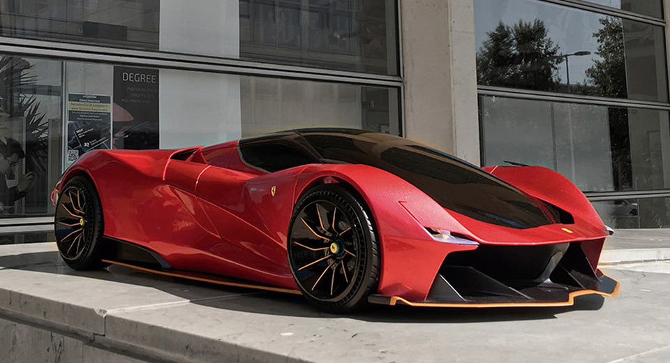  3D Printed Ferrari F25 Electric Hypercar Scale Model Looks Into The Future