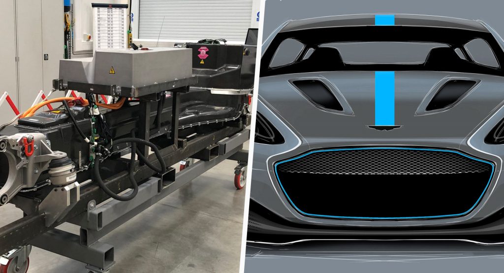  Aston Martin RapidE Battery Teased, Will Use 800 Volt Technology