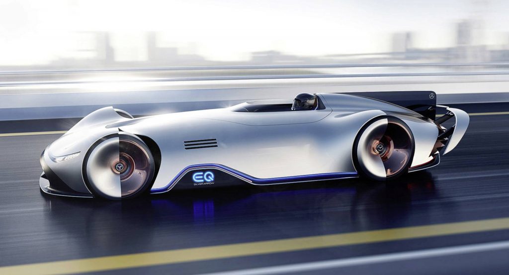 Mercedes-Benz EQ Silver Arrow Evokes The Past With Future Tech