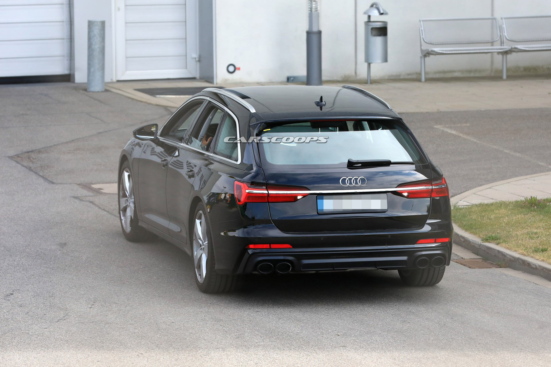 Audi-S6-Avant-Spy-2 2019 Audi S6 Avant Reveals Its Stylish Design In Camo Free Spy Photos