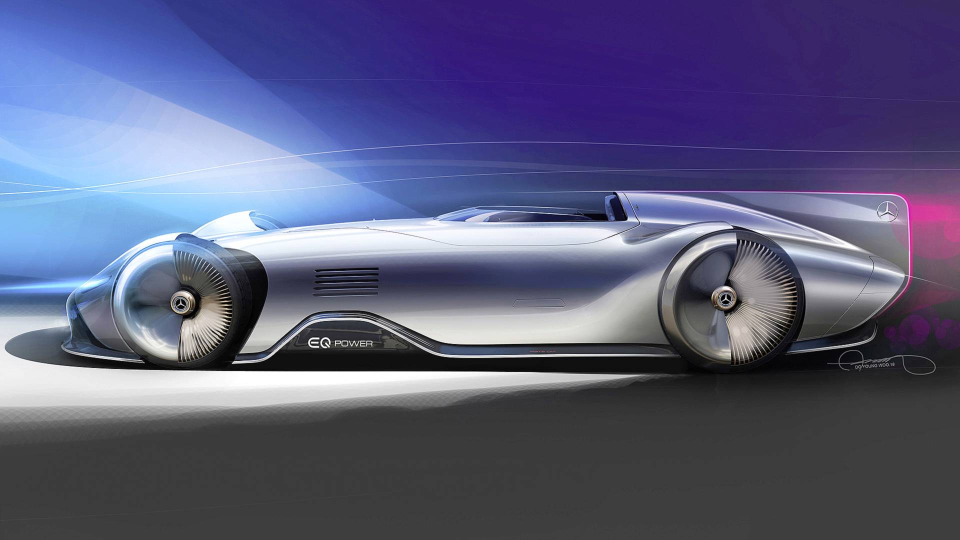 Mercedes-EQ-Silver-Arrow-18 Mercedes-Benz EQ Silver Arrow Evokes The Past With Future Tech