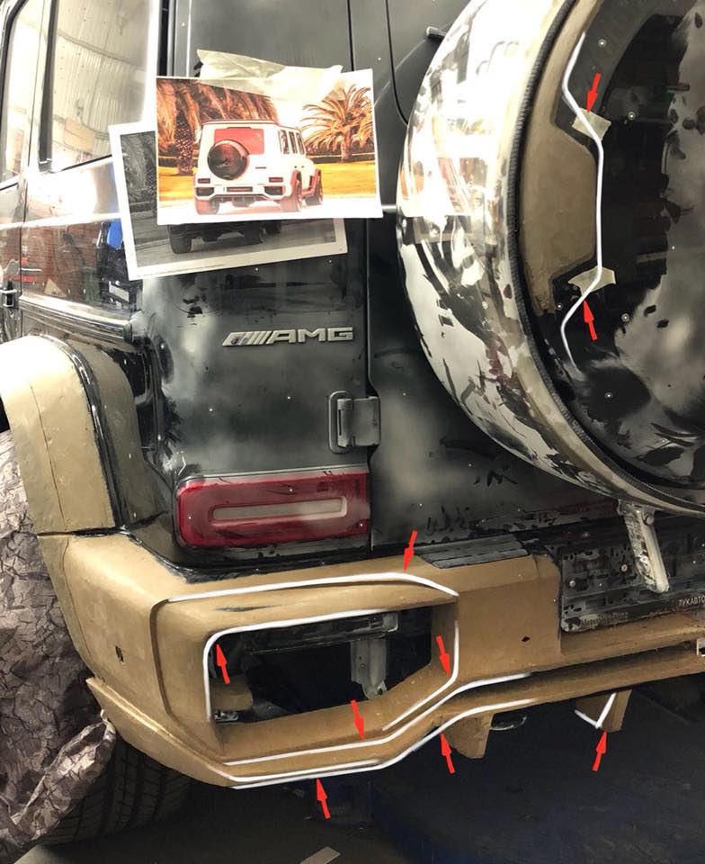 topcar-g63-bodykit-teaser-2 TopCar Design Teases Chunky 2019 Mercedes-AMG G63 Wide-Body Kit