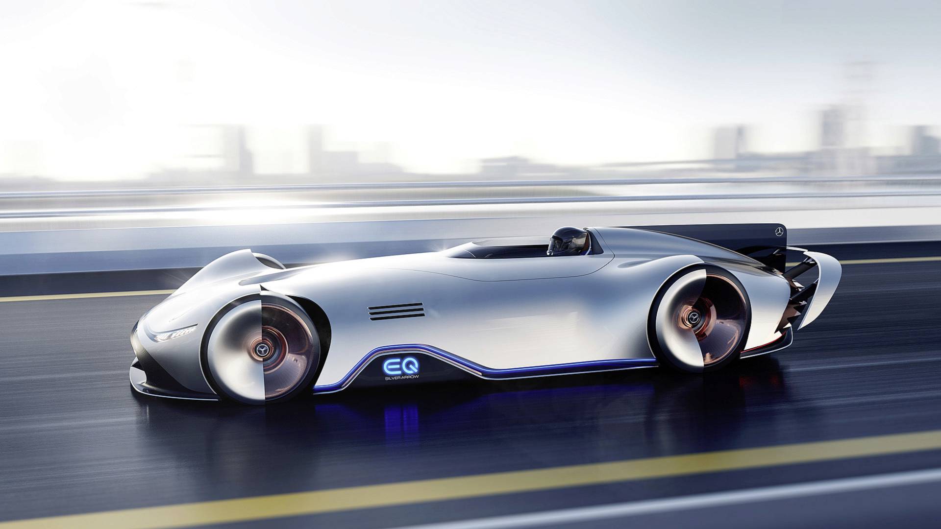 Mercedes-EQ-Silver-Arrow-10 Mercedes-Benz EQ Silver Arrow Evokes The Past With Future Tech