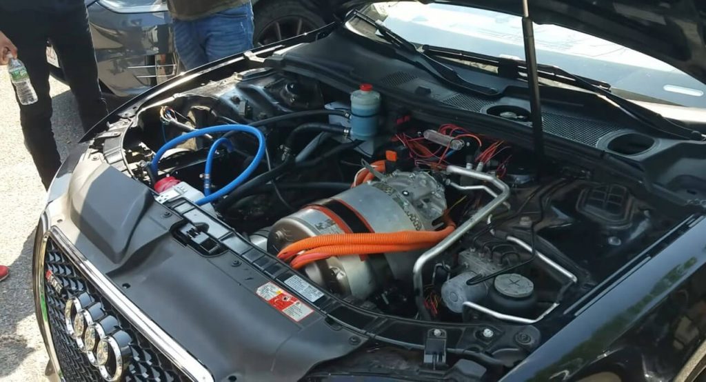  Electric Audi S5 Has A Tesla Model S Powertrain And Battery Pack