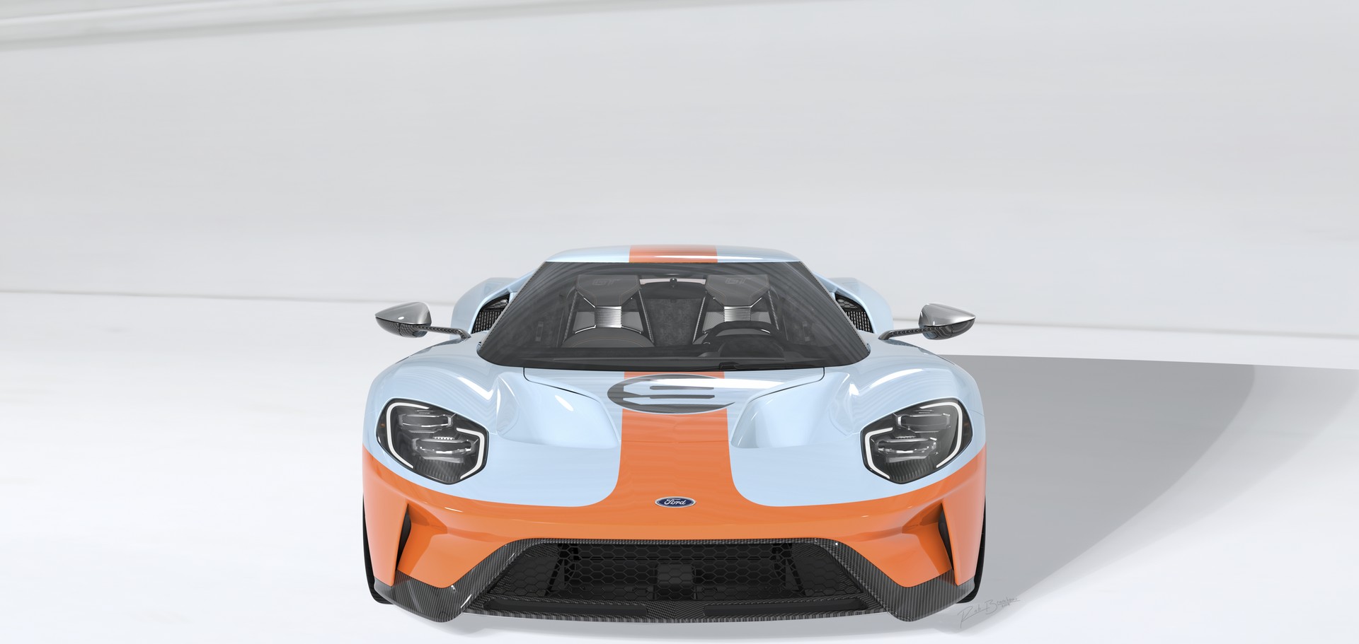 2019 Ford GT Heritage Edition-10 2019 Ford GT Heritage Edition Going Up For Auction With A Gulf Livery