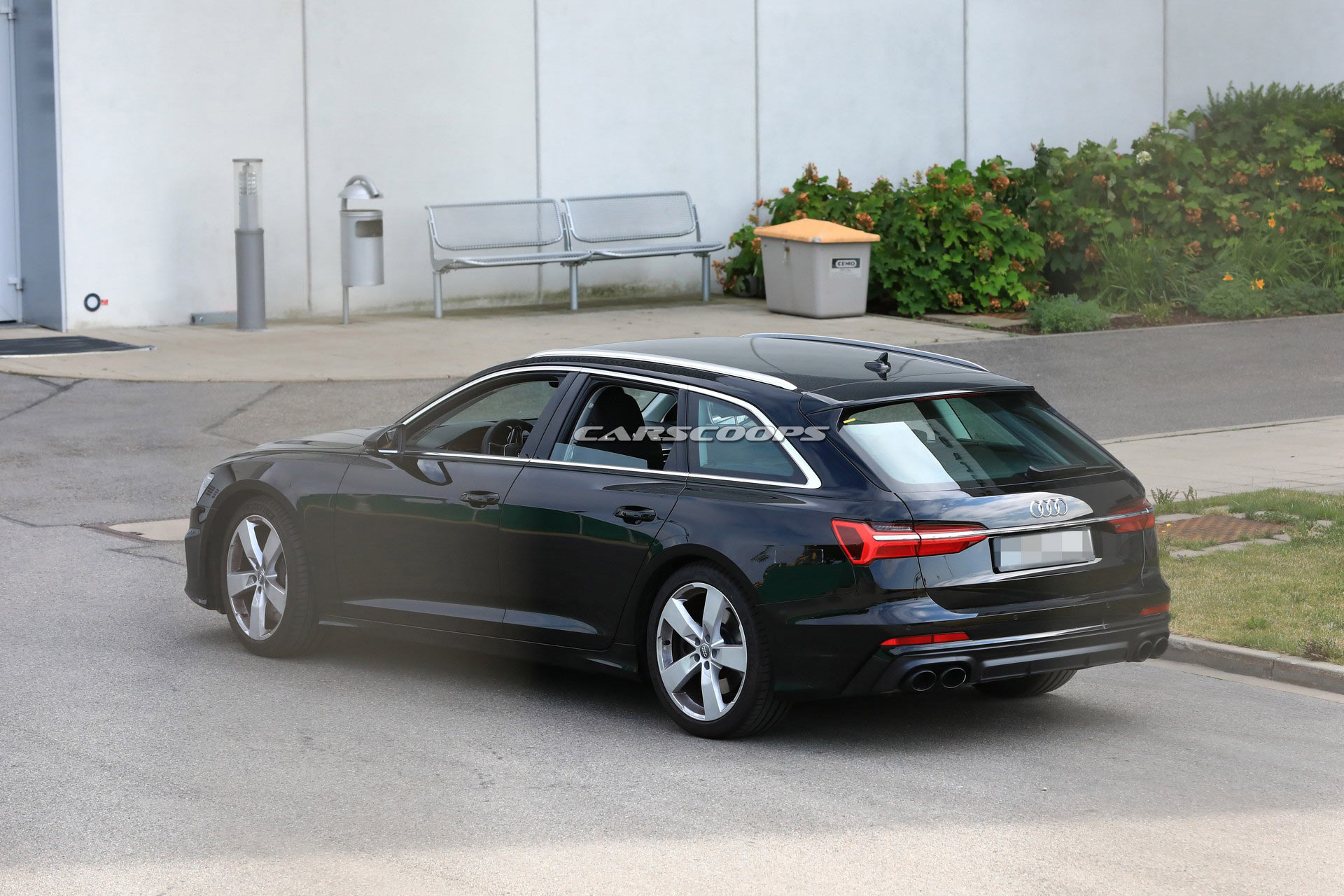 Audi-S6-Avant-Spy-1 2019 Audi S6 Avant Reveals Its Stylish Design In Camo Free Spy Photos