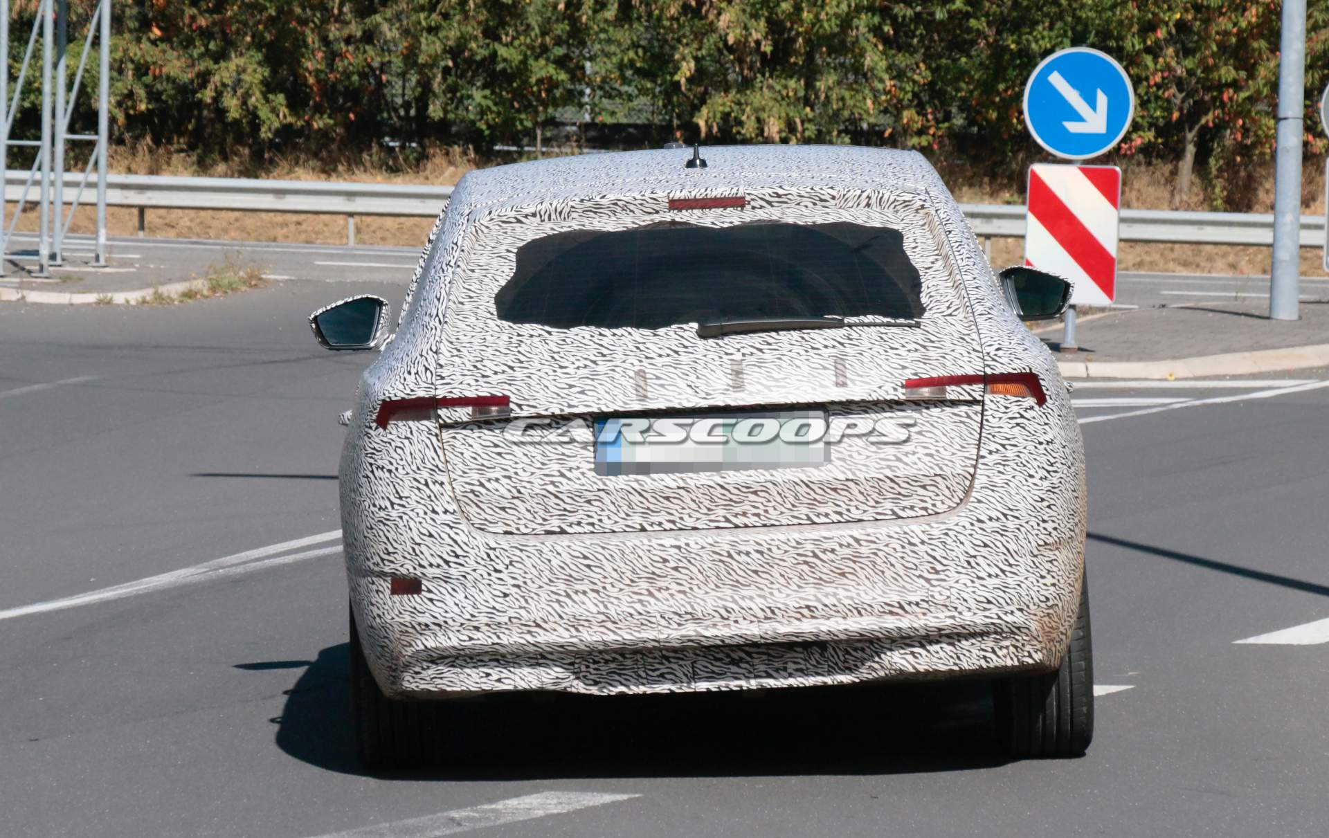 2019-Skoda-Rapid-Spaceback-spy-shots-36 2019 Skoda Rapid Spaceback Makes Spy Debut At The Nürburgring
