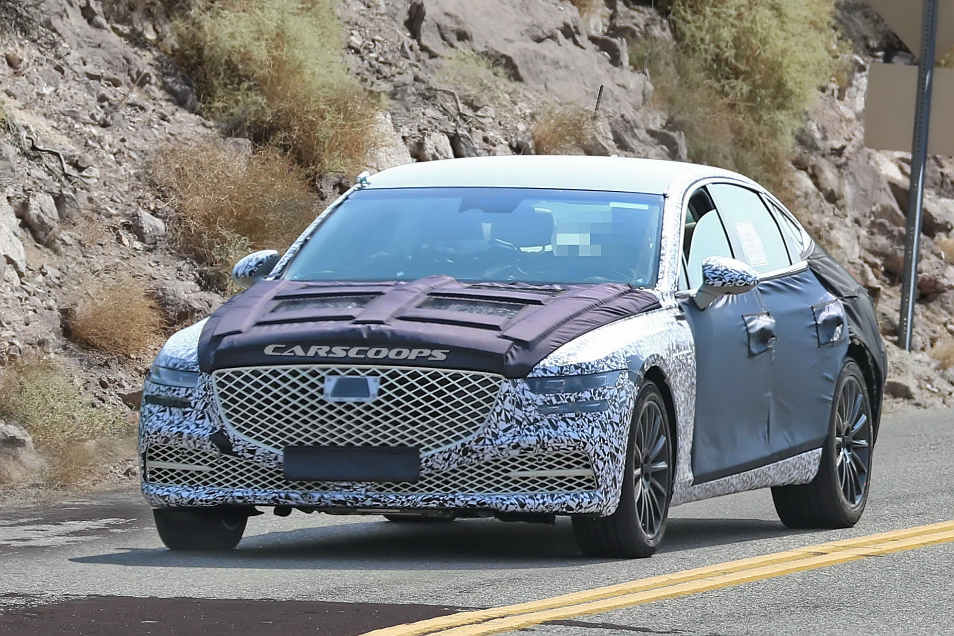 Genesis-G80-Scoop-02 2020 Genesis G80 Shows Off GV80-Inspired Face And Sexy Body