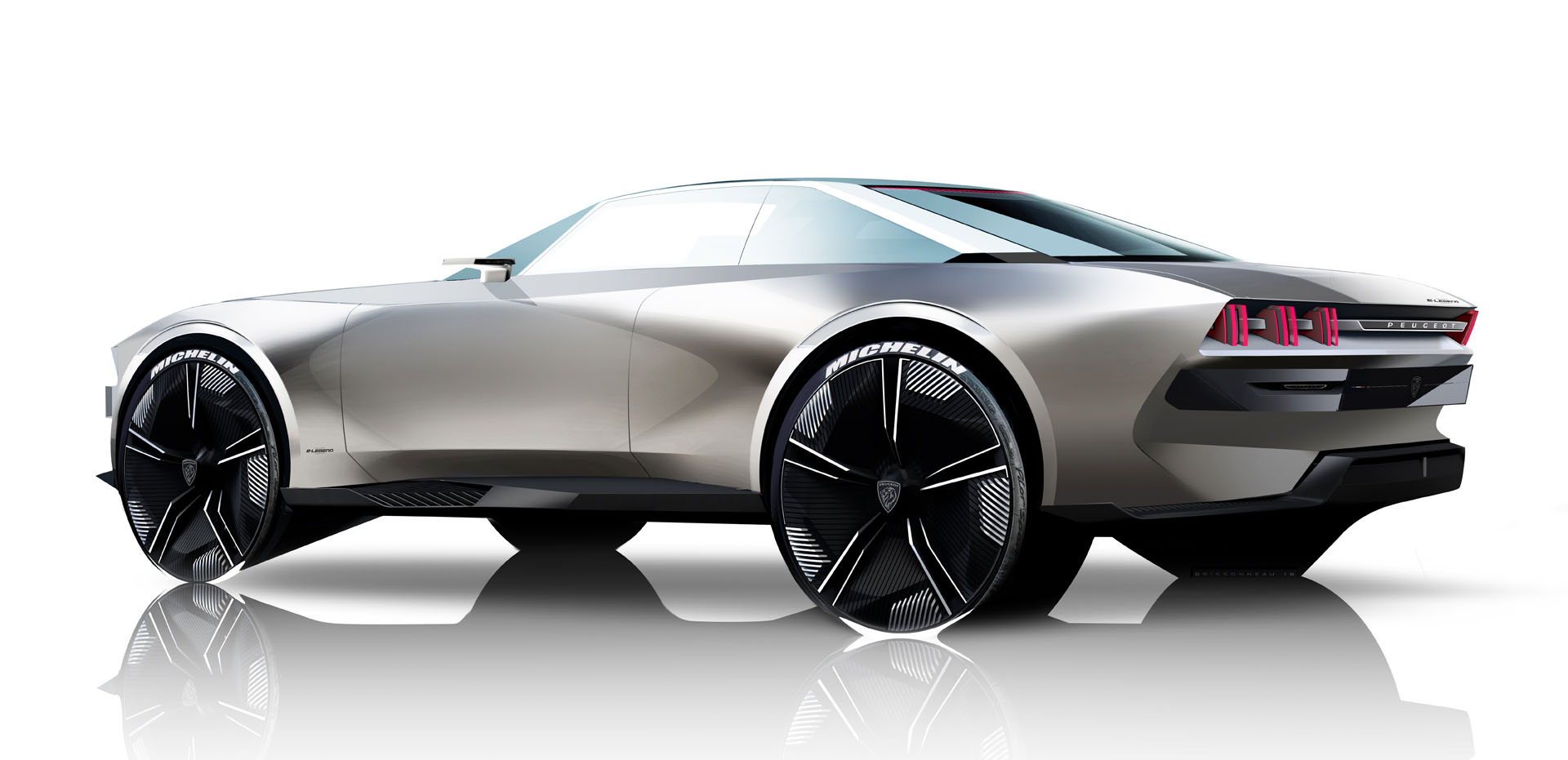 PEUGEOT_e-LEGEND_1809STYP714 Peugeot e-Legend Concept Takes Retro Design Into The Future In Paris