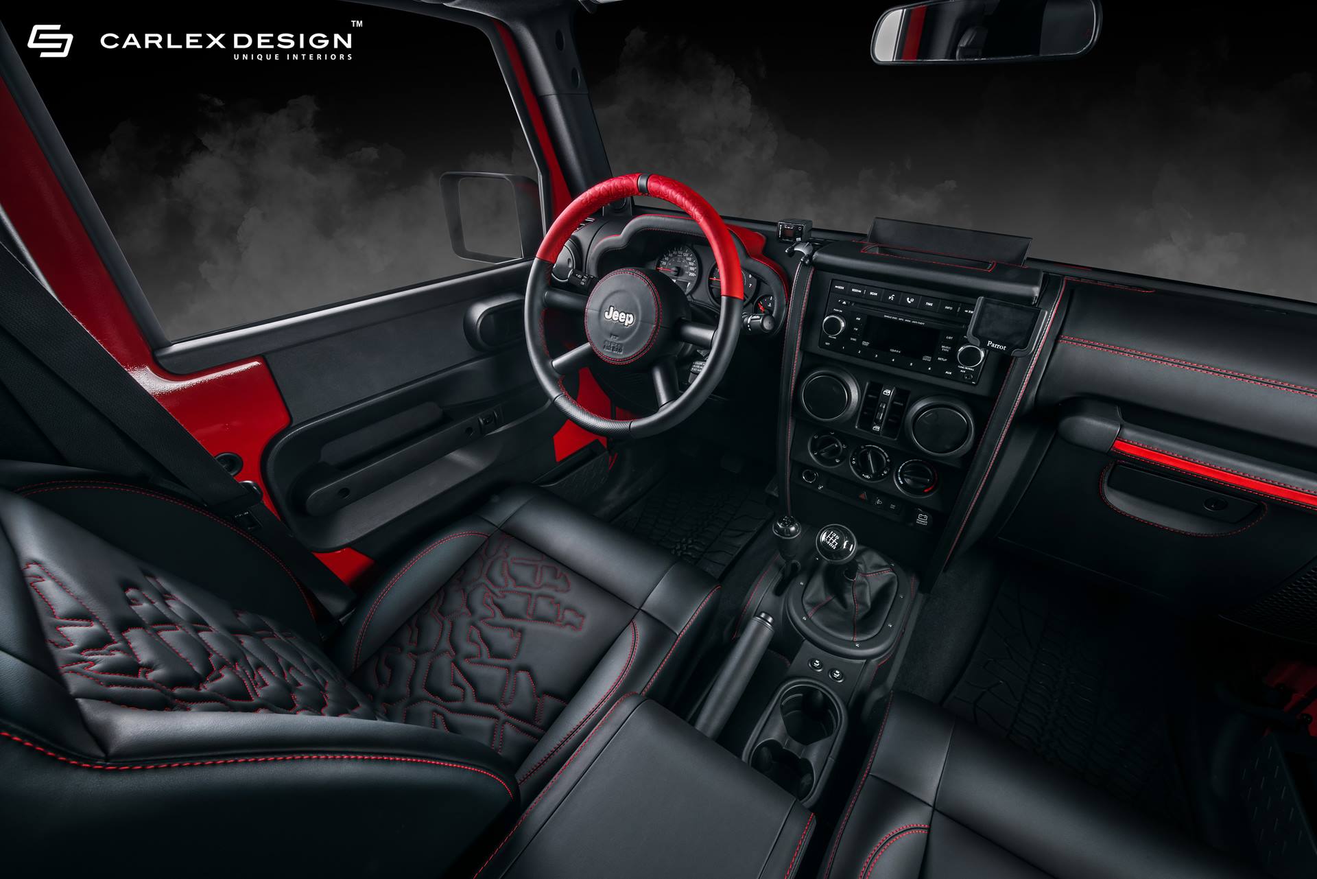carlex-design-jeep-wrangler-old-4 Old Jeep Wrangler Gets A Plushy Leather Makeover
