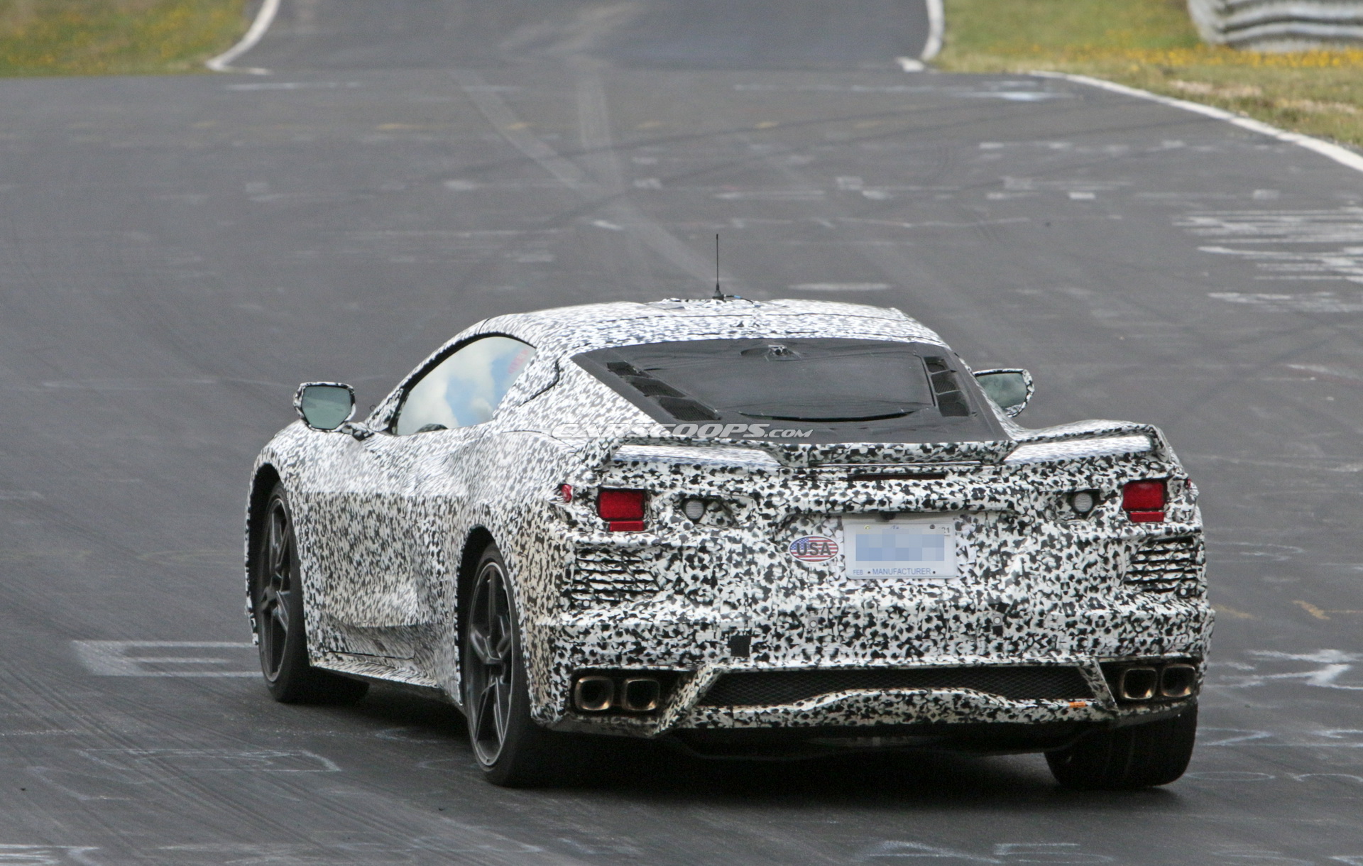 Corvette C8 Track 11 2020 Corvette C8 Features Vented Engine Cover For Improved Cooling